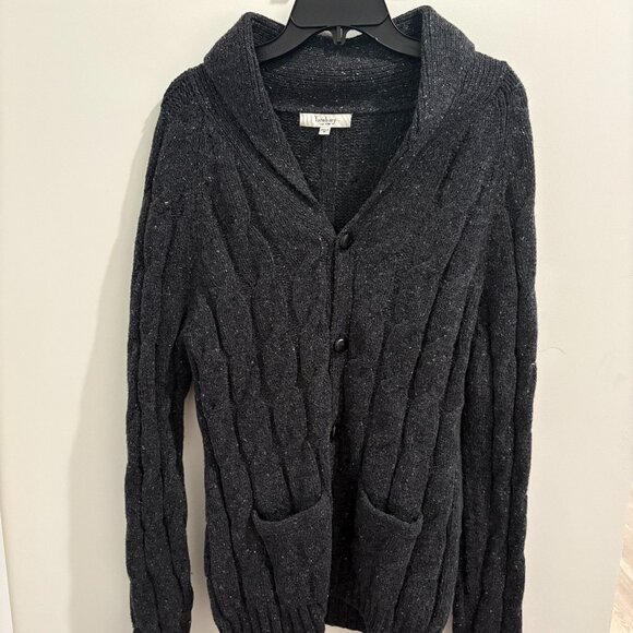 Medium Turnbury Grey Wool Cardigan - Picture 1 of 3